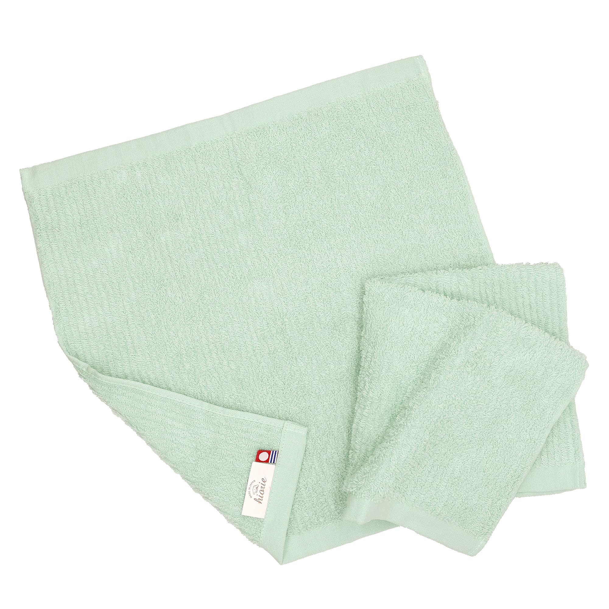 

Imabari Reverse Hand Mist Made in Japan Towels, 2-Piece Set, Blue,