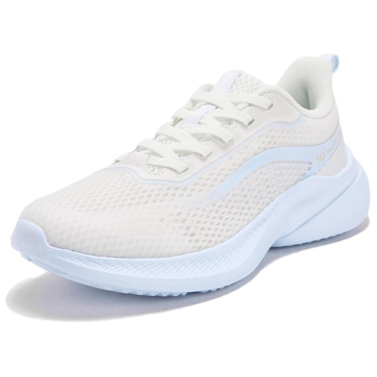 361 Breathable Lightweight Rebound Low Top Casual Running Shoes Women's Feather White Glacier Blue 582522222 /