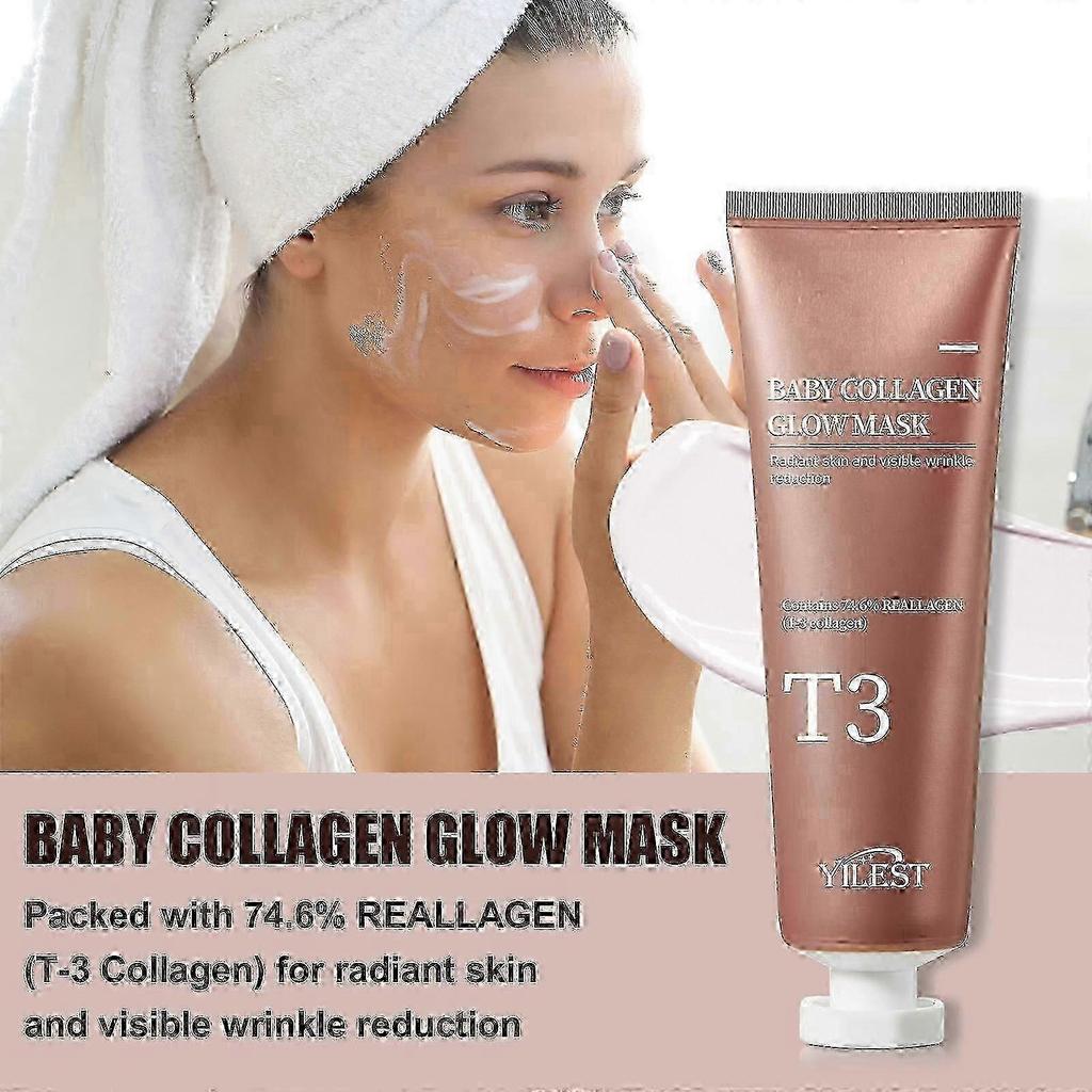 2x T3 Collagen Pestlo Mask Deep Hydrating Exfoliating Remove Blackhead Mask For Families And