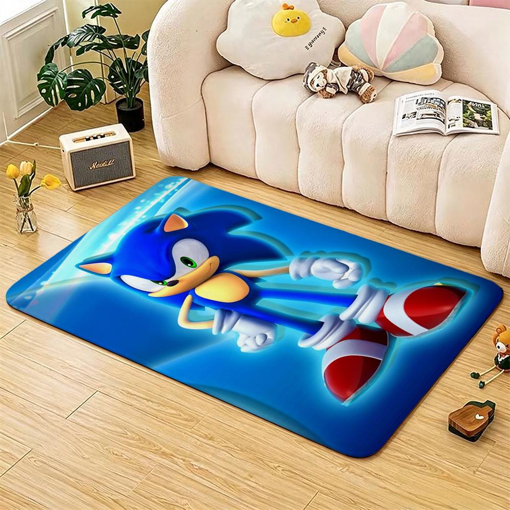 Sonic Hedgehog Carpet Non Slip Rug Plush Rug Small Rug Kitchen Floor Mat Outdoor Rug Non Shedding