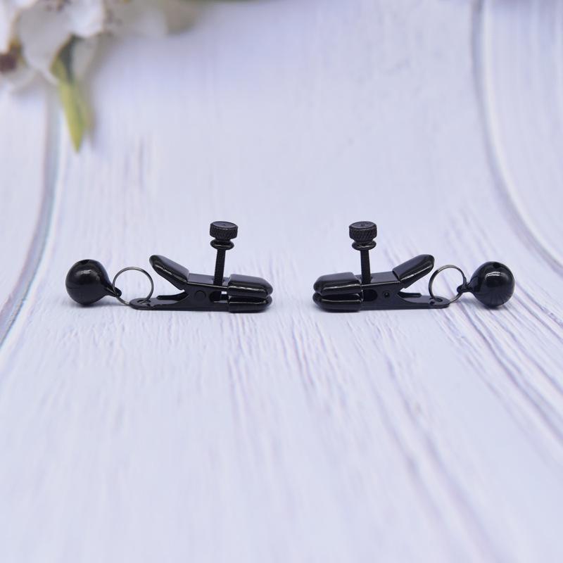 Sensual Bell Pendant Nipple Clamps for SM Training, Breast Massage, and Clitoral Play.