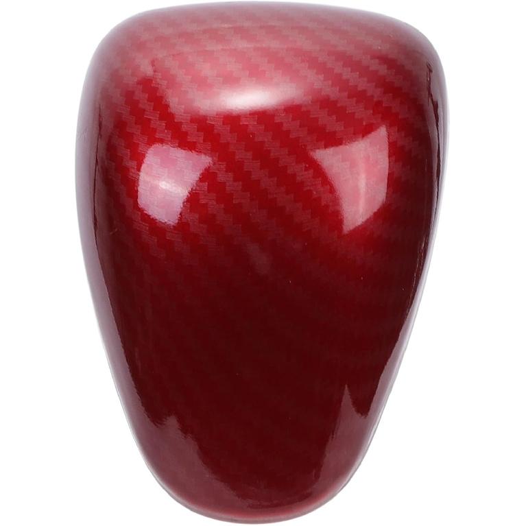 

Gear Shift Knob Decorator Cover for Honda Accord 2013-2017 Console Interior Trim Sticker Styling Decor Carbon Fiber Red Adhesive Backing 1 Pcs