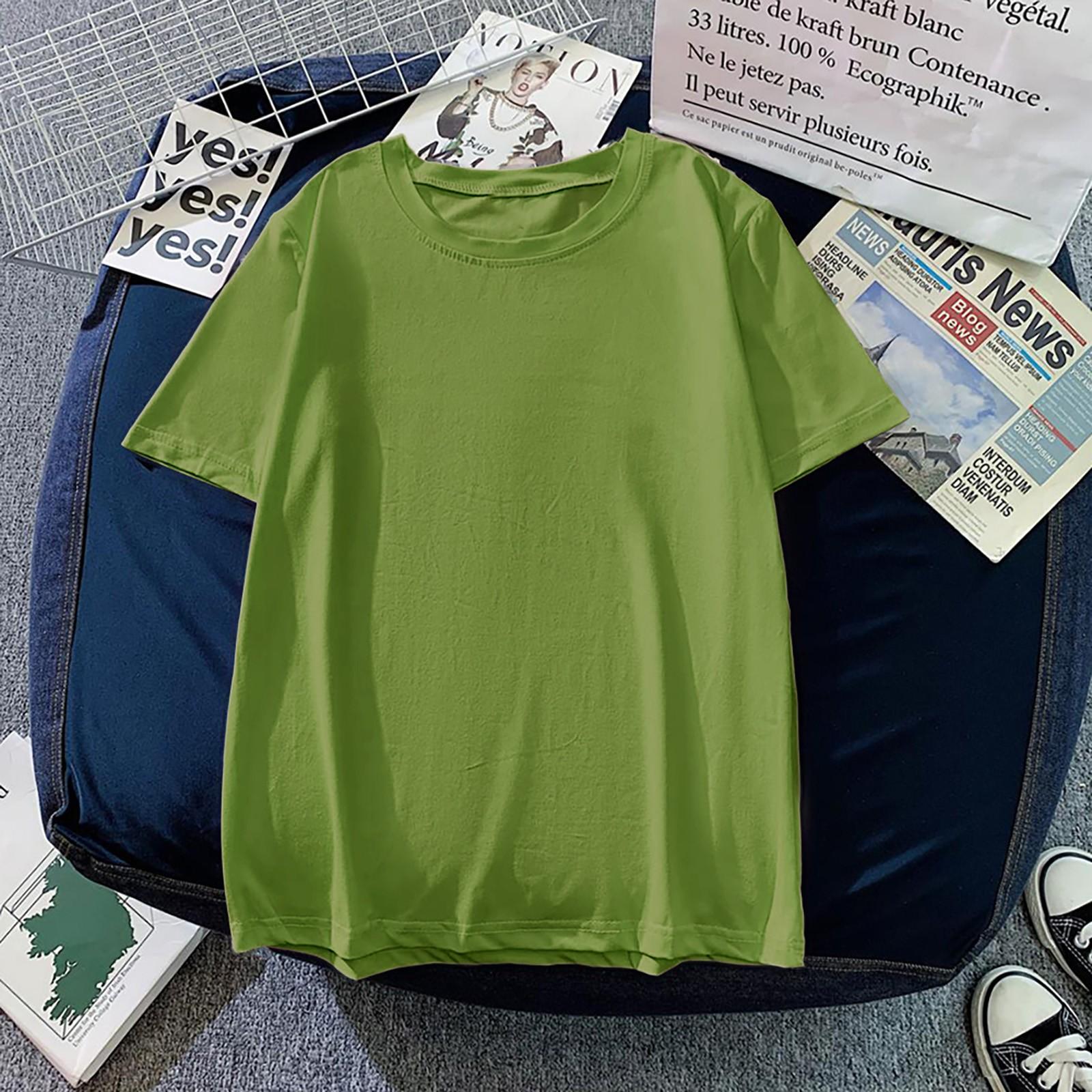 

Женская сексуальная модная футболка, повседневные летние однотонные топы с короткими рукавами XL