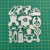 Baby Toy Cutting Dies Embossing Die Cuts Stencils for Making Birthday Card Gift Card DIY Scrapbooking Album Paper Crafts
