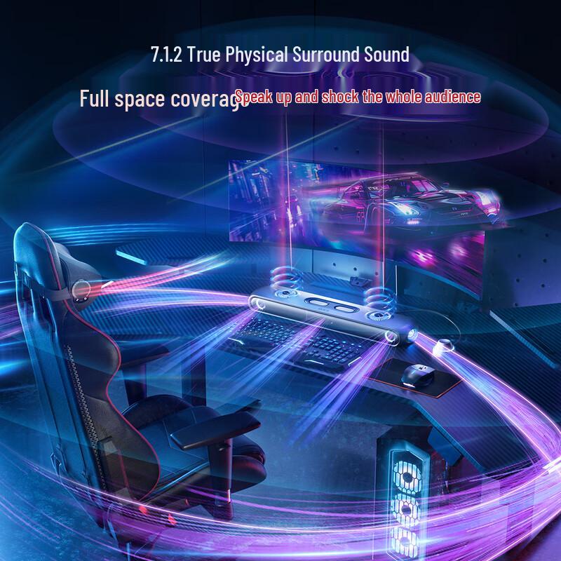 OXS Thunder Series Gaming Soundbar CN Plug (adapter Included) (CN Version)
