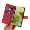 For Motorola Moto G86 5G Wallet Case Leather Phone Cover Stand with Curved Line Design