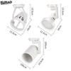 Adjustable PAR30 LED E27 Track Light Bracket Base 2/3Wires Rail Ceiling Lamps Holder Clothing Store Living Room Commercial Use