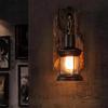 Industrial style country style solid wood E27 wall lamp  Without bulb