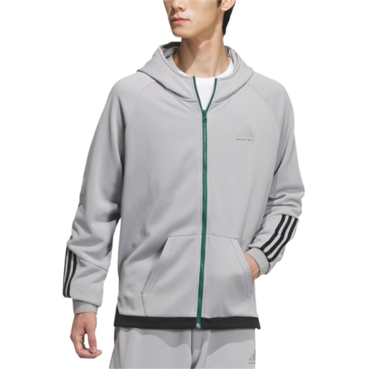 adidas BASKETBALL FW24 Jackets & Coats Men's Gray JL7587-