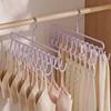 2PCS Metal Clothes Hanger Space Saving Tie Belt Hanger Clothes Drying Rack Closet Organizer
