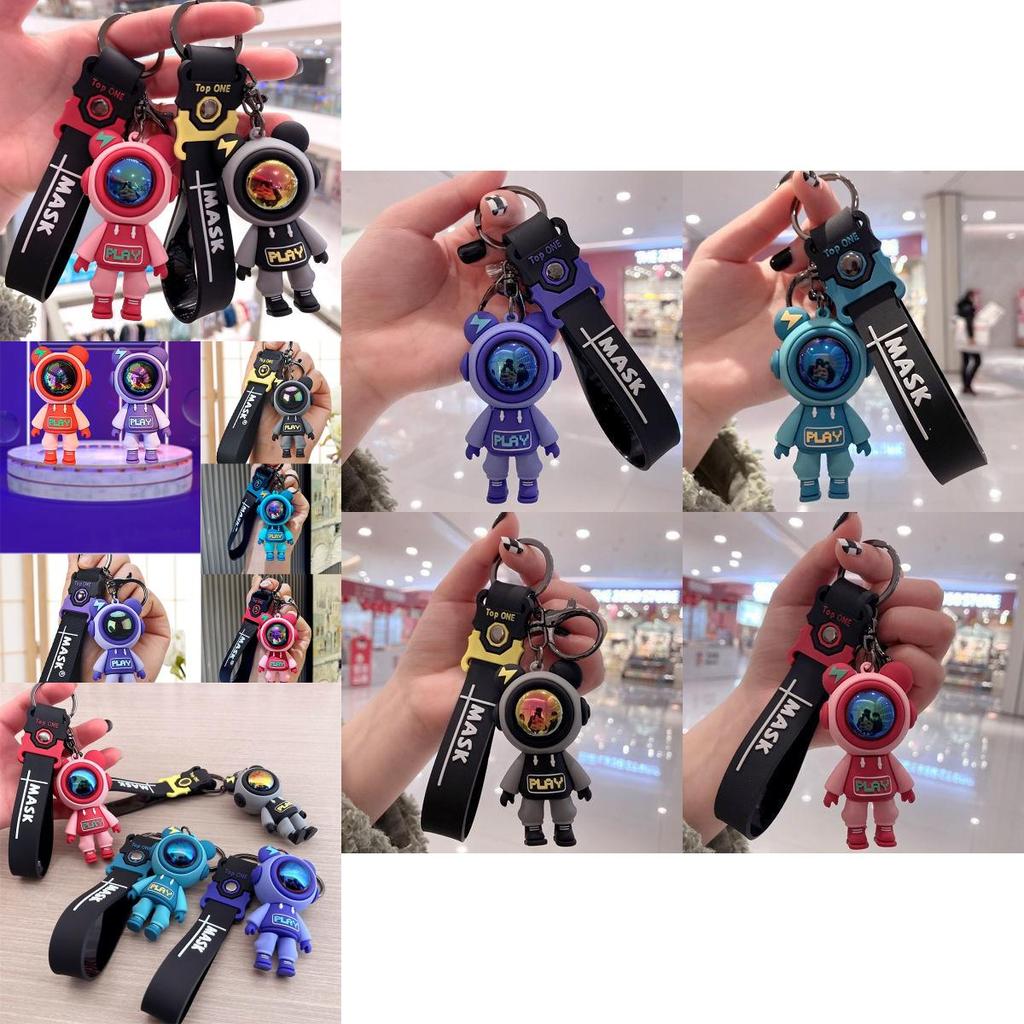 High-quality Silicon Astronaut Key Chain Ring