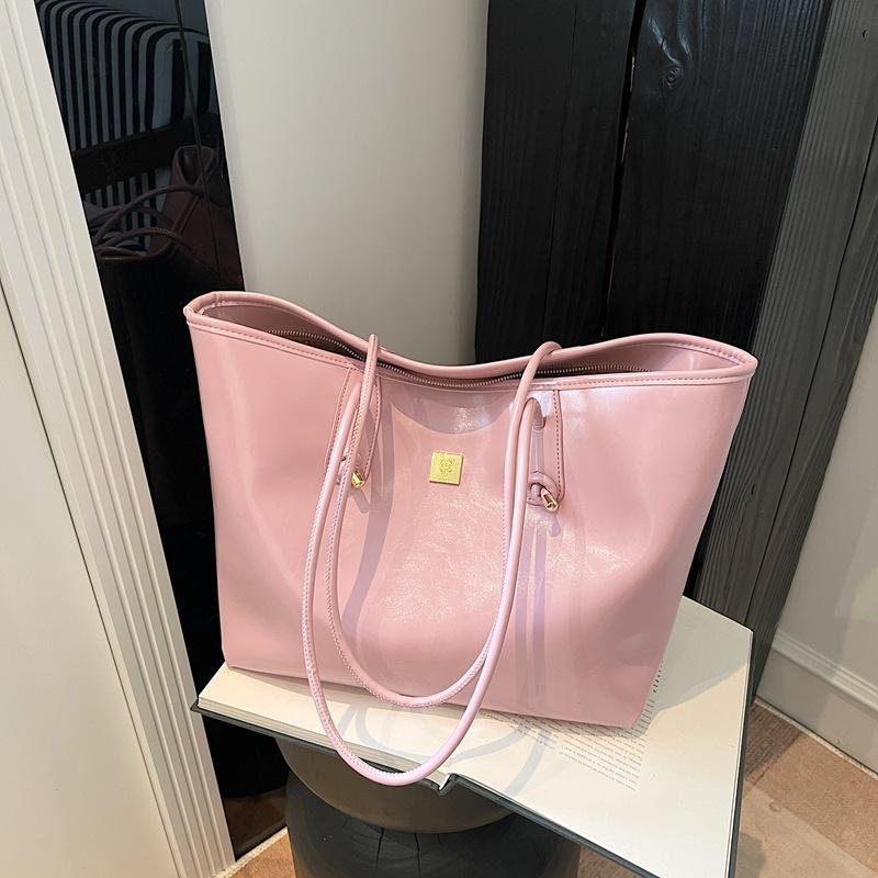 Fashion and casual portable large-capacity tote bag 2025 new simple and versatile shoulder bag high-end commuter women's bag