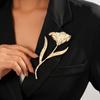 Pleated Flower Brooch Cold Wind Niche Accessories