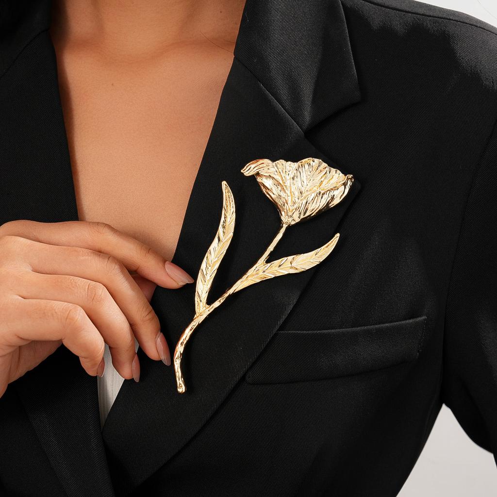 Pleated Flower Brooch Cold Wind Niche Accessories