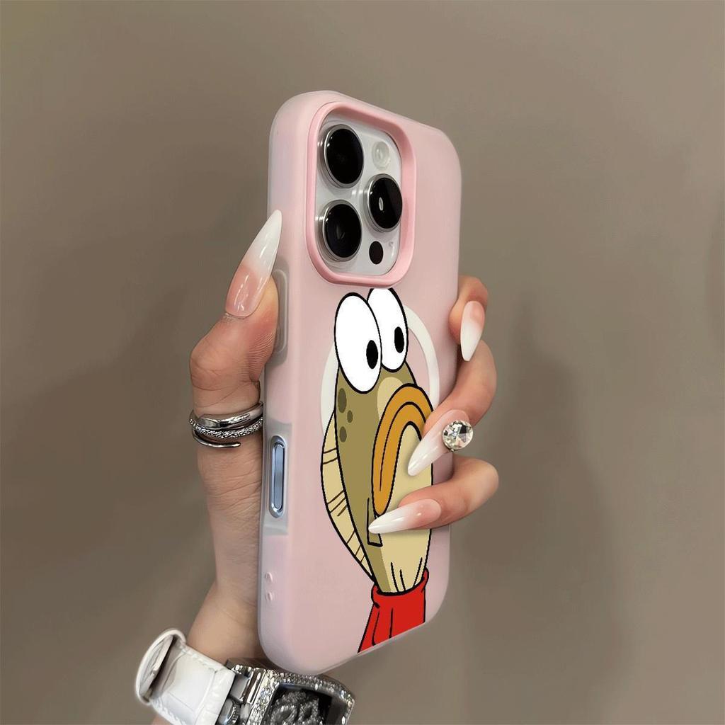 Magnetic Jelly Two-in-one Mobile Phone Case for Apple 17PROMAX All-inclusive New Protective Cover Trendy Women Magnetic Case