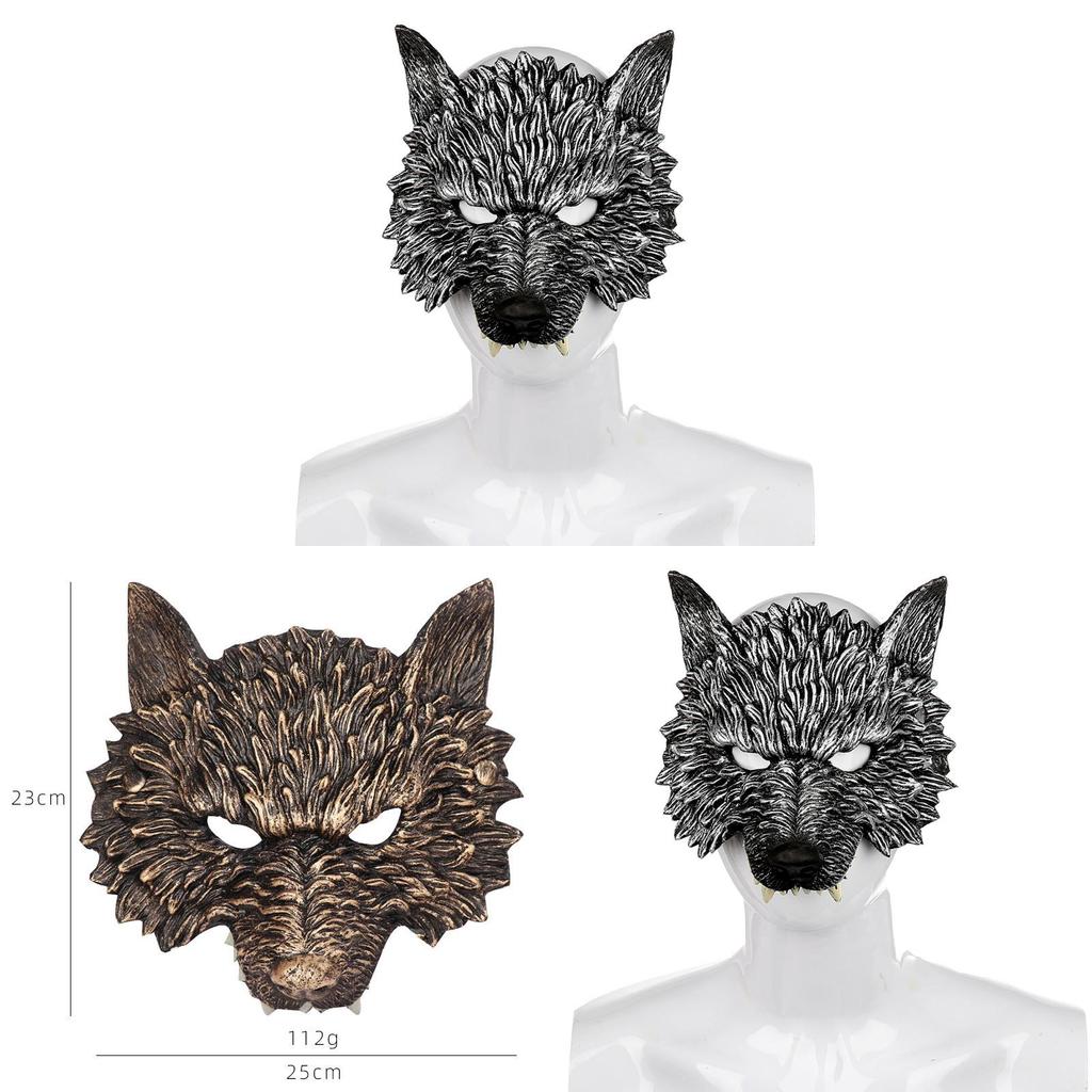 Rp Wolf Mask Halloween Costume Prop With Foam Material For Cosplay And Parties