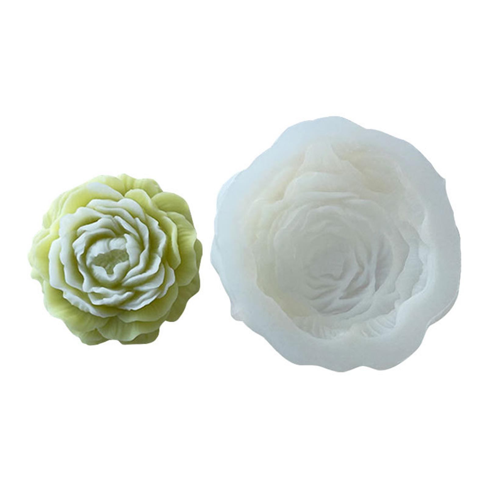 

Силиконовая форма для цветочных свечей для украшения рабочего стола ручной работы, гипсовая эпоксидная смола, ароматическая форма для свечей для украшения дома A