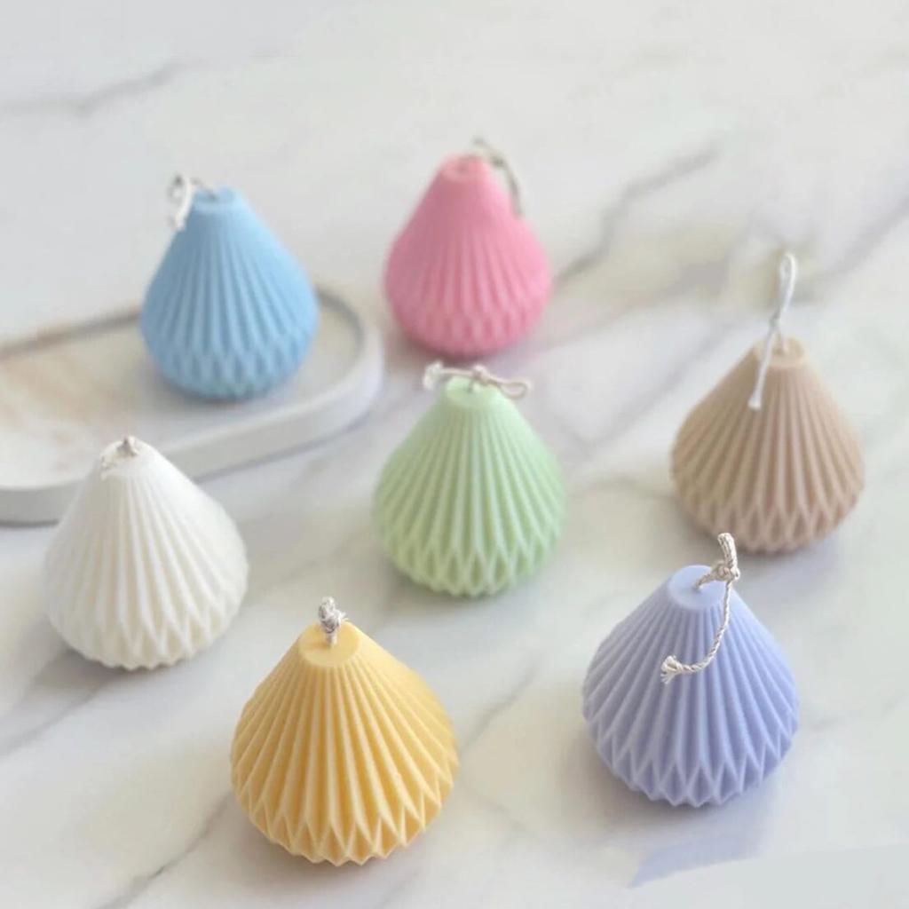 1pc pear shaped silicone candle mold, irregular silicone mold, suitable for making aromatherapy candles and resin crafts