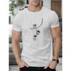Astronauts On The Moon Print T Shirt, Tees For Men, Casual Short Sleeve T-shirt For Summer