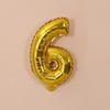 Silver & Gold 16-inch Number Balloons (0-9) - Popular Wedding Decoration & Street Vendor Item