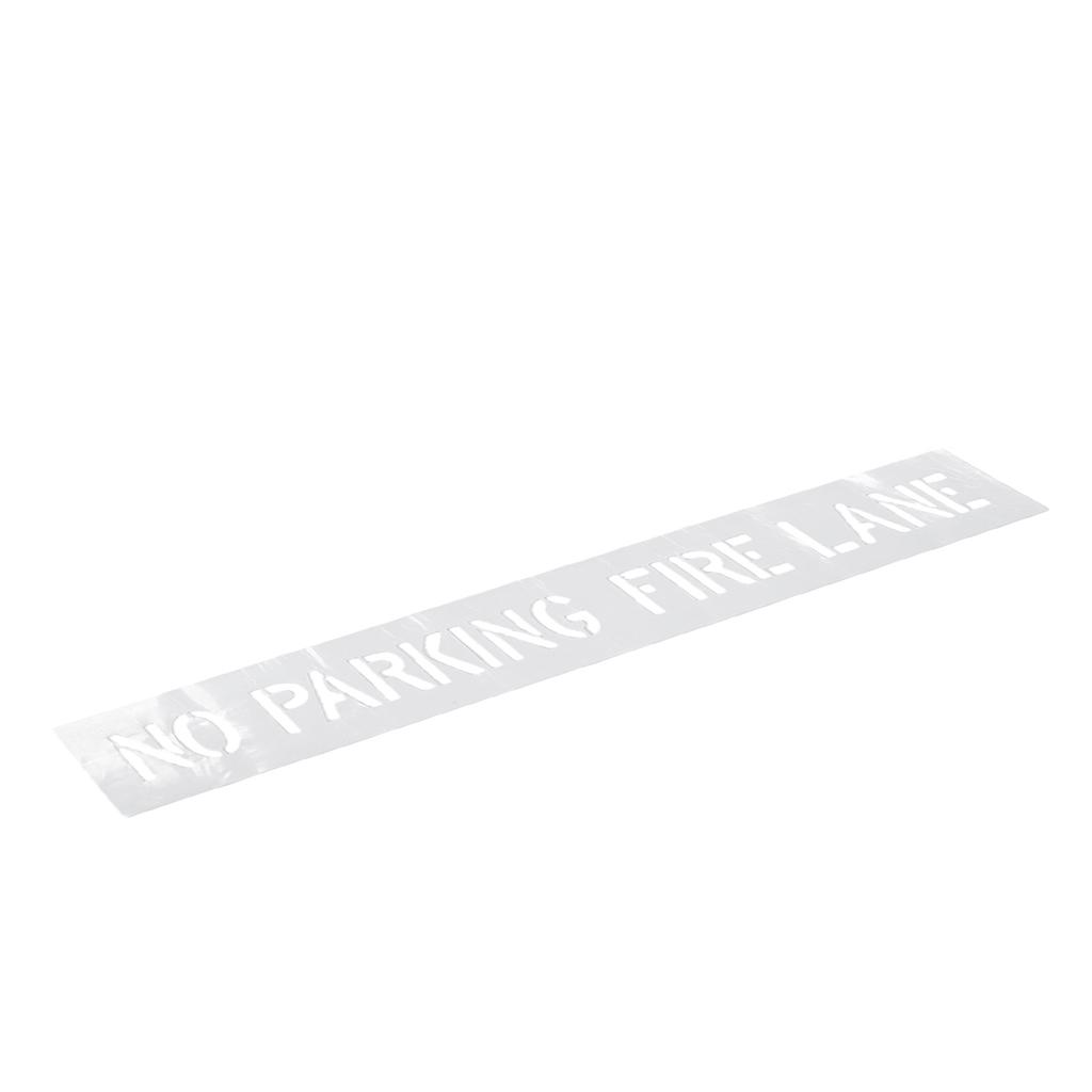 No Parking Fire Lane Stencil Reusable Silicone Parking Lot Painting Template for Parking Lots Curb Concrete Asphalt