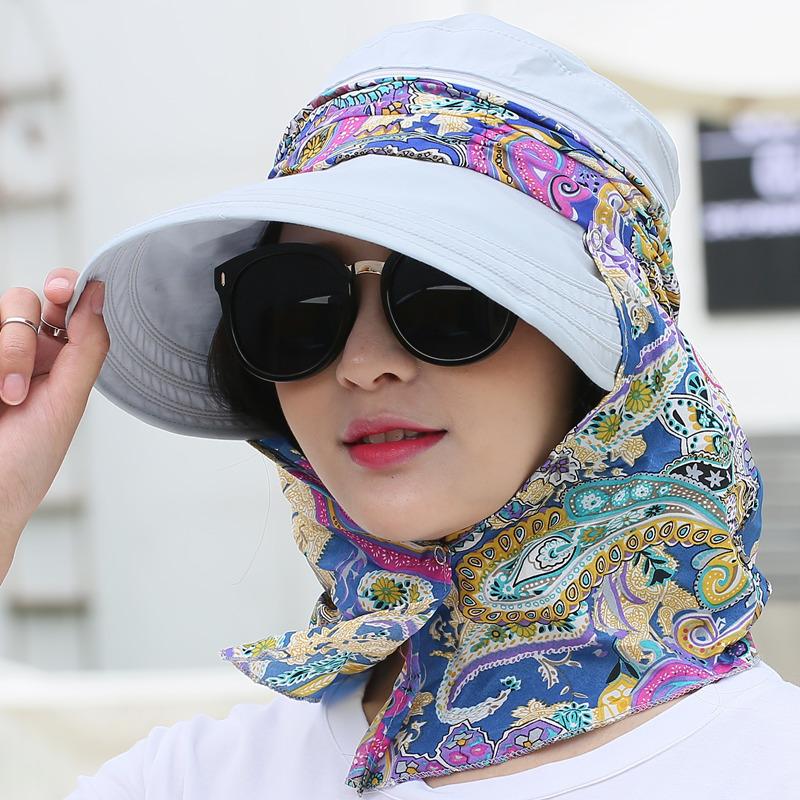 Outdoor cycling sun hat summer, ladies, hat, summer big edge sun hat beach hat Korean version sun hat
