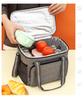 Portable Oxford Cloth Insulated Lunch Tote - Large Capacity Ice Pack Bag for Outdoor Use