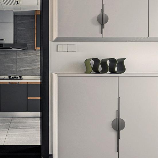 Easy To Install Zinc Alloy Useful Half Round Anti-deformed Door Knob Drawer Handle