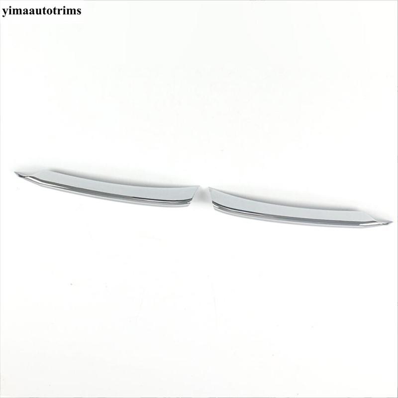 2PCS Chrome Rear Bumper Fog Light Lamp Decoration Cover Trim For Hyundai Elantra Avante CN7 - Car Accessories Exterior
