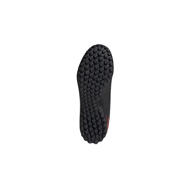 adidas Predator 20.4 TF J Slip Resistant Abrasion Resistant Low Top Kids' Soccer Shoes Black Red Kids' EF1956