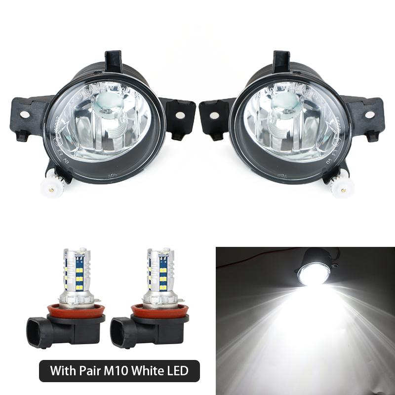 Fog Lamp Assembly Glass Cover For BMW X5 E70 LCI 2011 2012 2013 Front Bumper Anti Fog Light 63177237433 63177237434