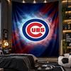 Wall Hanging Tapestry Chicago Cubs Print Cloth for Living Room Bedroom Home Decor