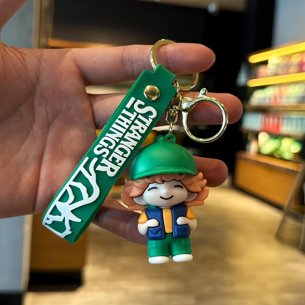 Creative Cartoon Stranger Things Keychain Doll Car Keychain Men's And Women's Pendant Couple Bag Pendant Gift
