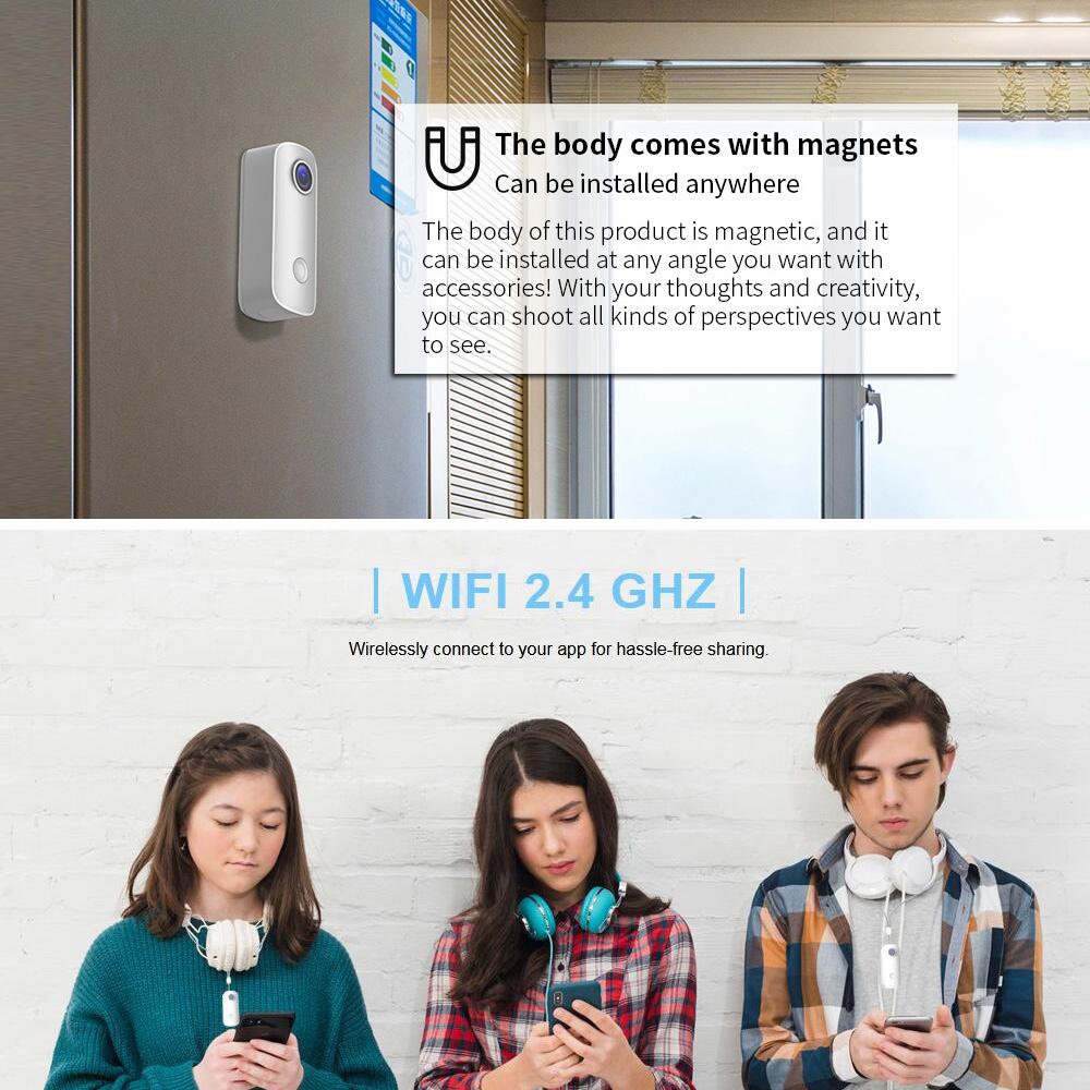 SJCAM C100 Mini-Action-Kamera, 1080P/30fps, digitale Videokamera, 30 m wasserdichtes Magnetgehäuse