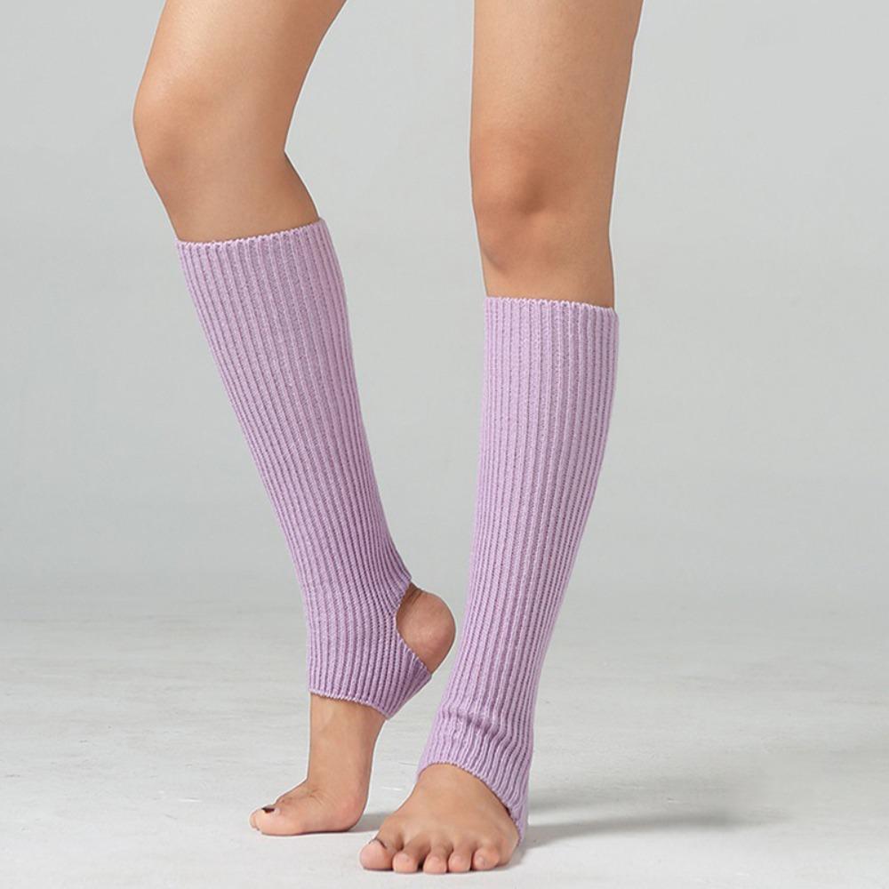 Long Section Ballet Leg Warmers Foot Covers Ballet Knitted Socks Latin Socks  Gym Fitness