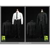 1/6 Scale Business Suit Set - Black & White Style, Compatible with Regular/Muscular Male Action Figures