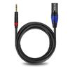 1/4 To XLR Cable,Quarter Inch(6.35mm) TRS To XLR Male, 1/4" Stereo Jack To XLR Balanced Interconnect Cord Patch Cable,Compatible with Speakers, Audio