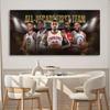 NBA Star Collection Poster: Giannis, Leonard, Curry & Lillard - Self-Adhesive Wall Sticker