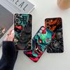 Japonia Samuraj Maska Oni Etui na Telefon Dla Samsung Galaxy S26 S25 Ultra S24 S23 S22 Plus S21 S20 FE S26Ultra A37 A57 5G Silikonowe Pokrowiec