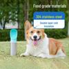 Dual-Layer 304 Stainless Steel Pet Water Bottle for Cats & Dogs - Travel Companion Cup