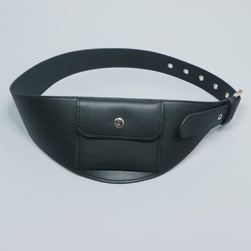 Women's Brown Vintage Suede Waist Bag - High-End Decorative Belt for Jeans & Skirts