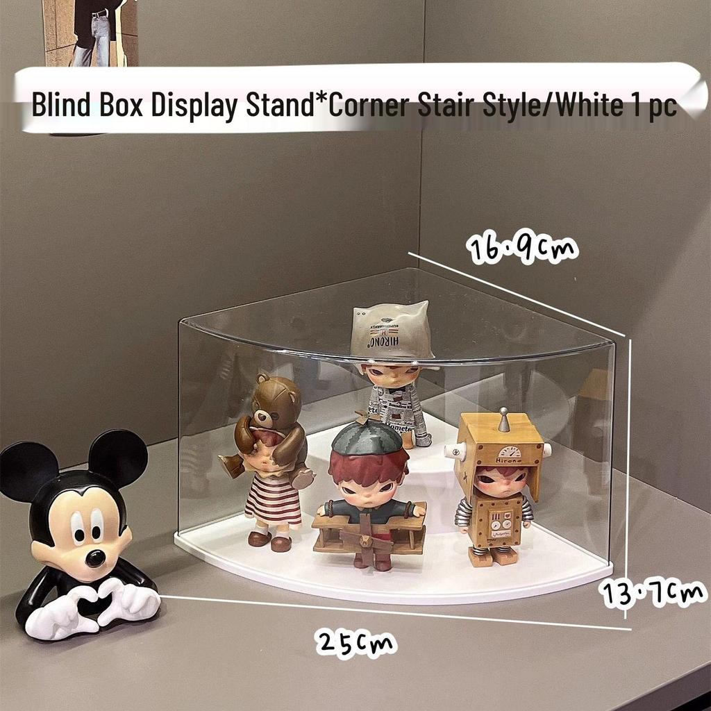 Light Weave Transparent Display Box: Dustproof Garden Pendant & Doll Figure Storage Stand