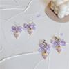 Cupcake Bow Studs Earrings Ice Cream Cake Earrings Studs Creative Strawberries Ear Clip  Ladies