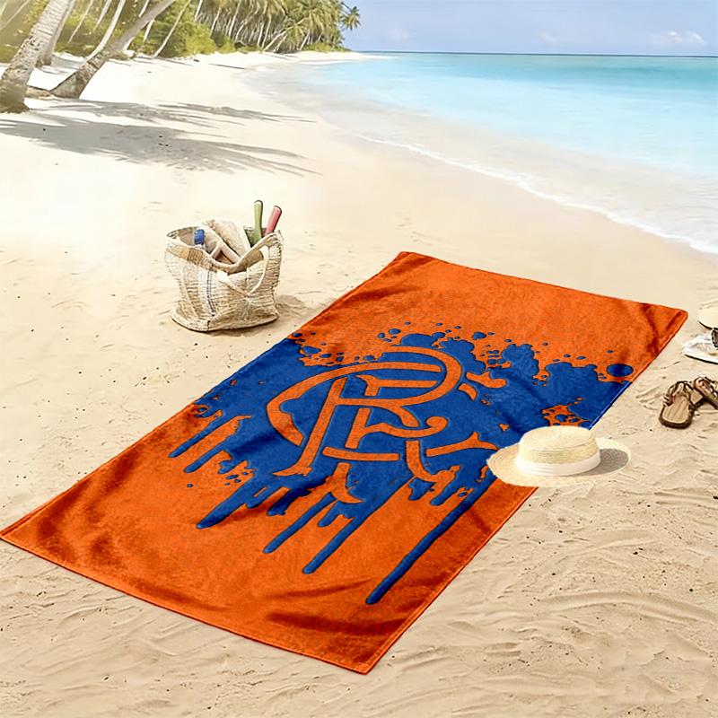 Rangers F.C. Druck Strandtuch, Großes Weiches Schnelltrocknendes Handtuch für Strand Camping Schwimmen