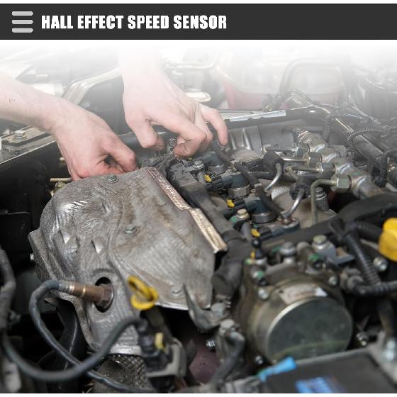 Motoforti Hall Effect Speed Sensor,for Polaris ATV MAGNUM 325 330 500 2x4 4x4 2000-2006, ABS, Black