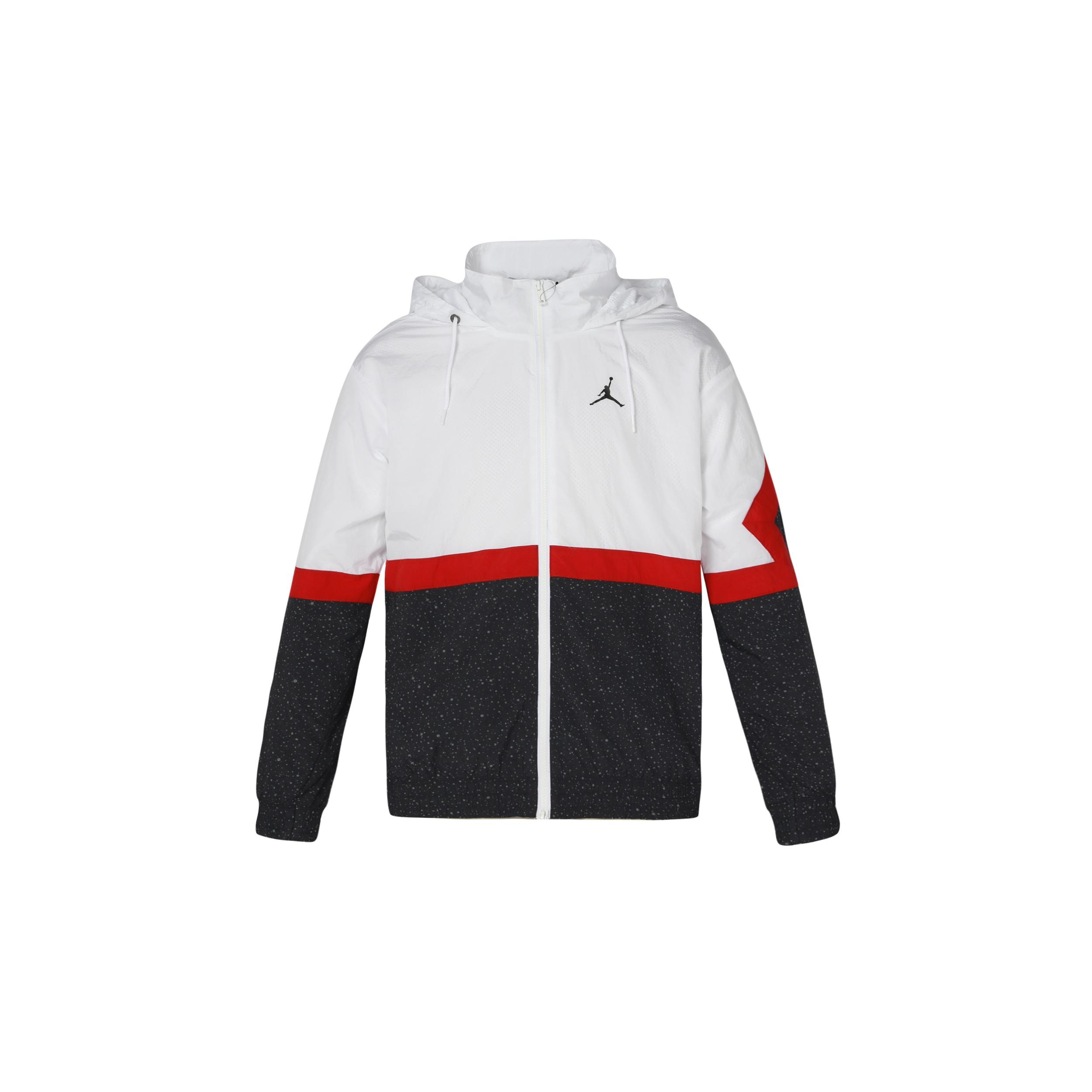 Air Jordan Air Basketball Sports Windproof Hooded Jacket White Men s CZ2495-101 XXL