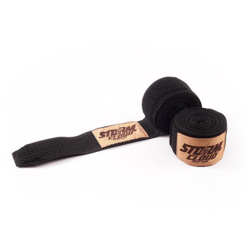 StormCloud Boxing/MMA Hand Wraps HW MESH Black 2.5m