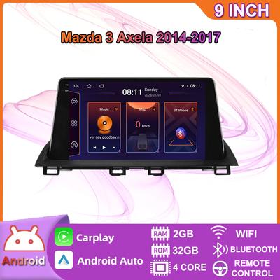 2 Din Android voor Mazda 3 Axela 2014-2017 Autoradio Multimediaspeler Stereo Navigatie met BOSE Carplay Luidsprekers Hoofdeenheid Video