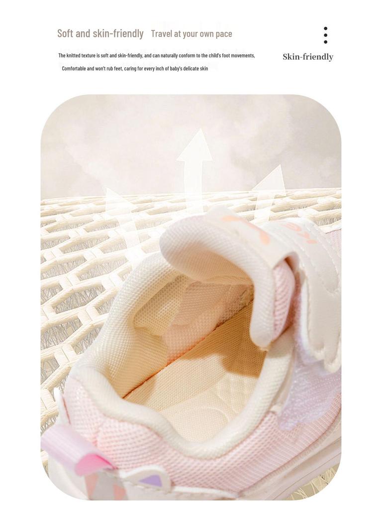 Chaussures pour tout-petits à semelles souples antidérapantes Printemps 2026 pour filles et garçons - Respirantes, Confortables