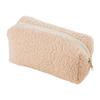 Fashionable Plush Cosmetic Pouch Portable Women's Cosmetic Organizer Clutch Storage Bag Lightweight Travel Makeup Bag